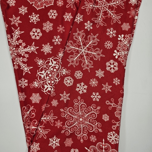 Snowflake One Size LuLaRoe Leggings - Picture 2 of 6